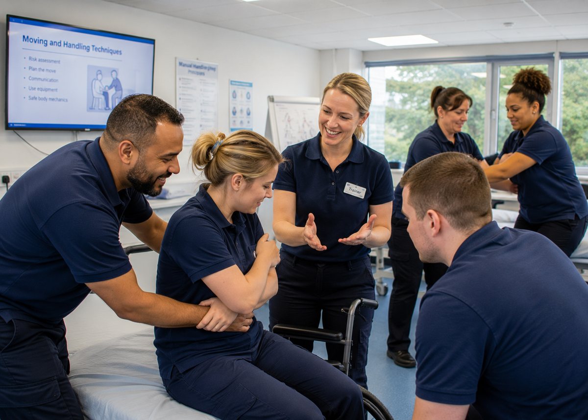 Our care team at a training day
